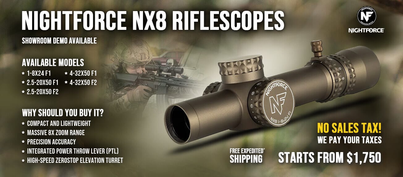 Nightforce NX8 Rifle Scopes