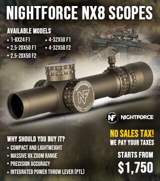 Nightforce NX8 Rifle Scopes