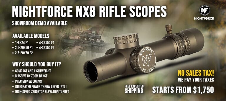 Nightforce NX8 Rifle Scopes