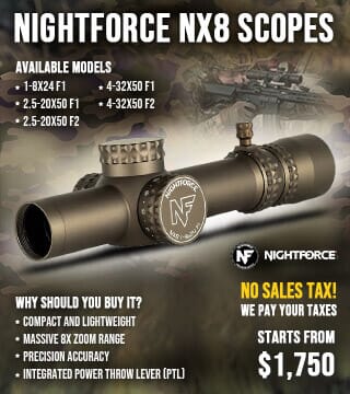 Nightforce NX8 Rifle Scopes