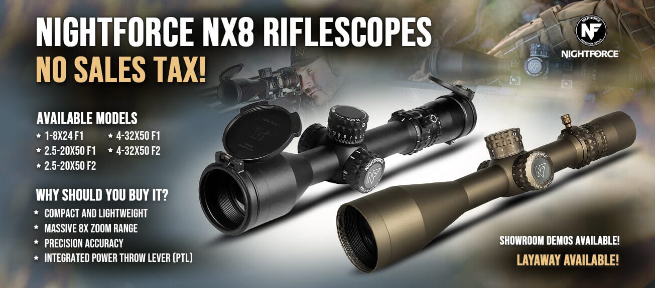 Nightforce NX8 Rifle Scopes