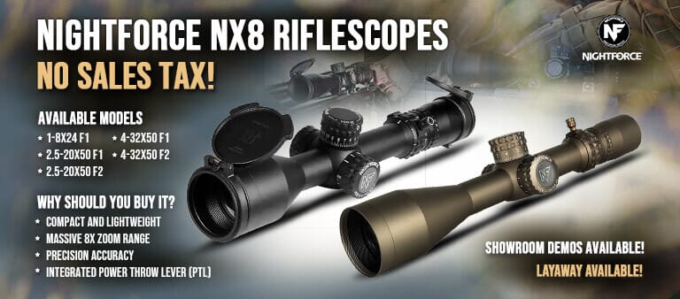 Nightforce NX8 Rifle Scopes