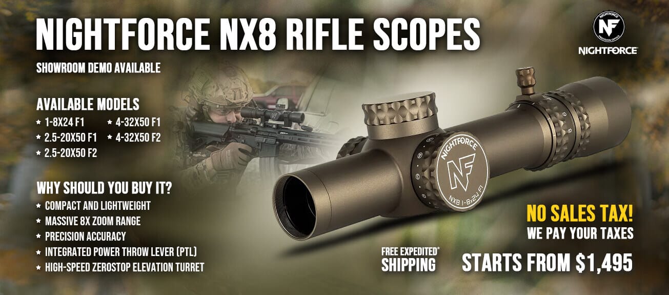 Nightforce NX8 Rifle Scopes