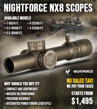 Nightforce NX8 Rifle Scopes