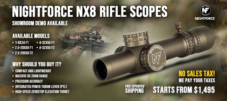 Nightforce NX8 Rifle Scopes