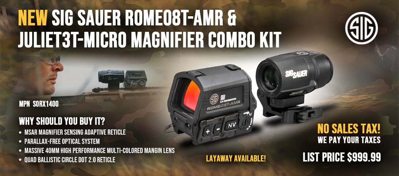 Sig Sauer ROMEO8T-AMR & JULIET3T-MICRO Magnifier Combo Kit