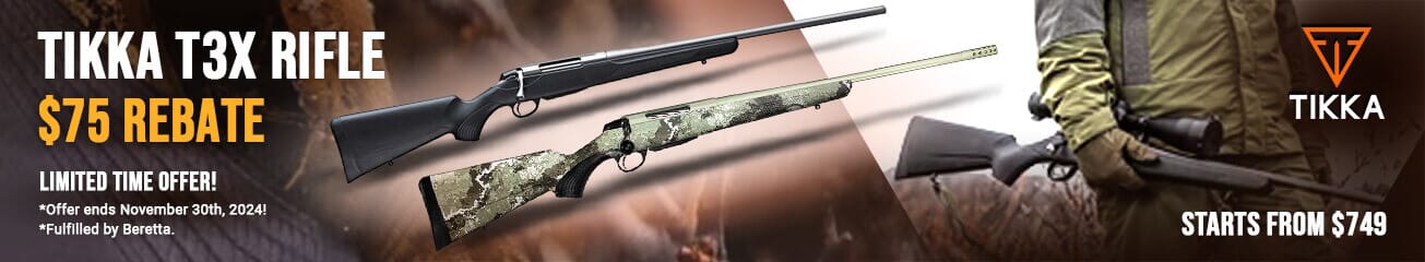 Tikka T3x Rifle $75 Rebate!