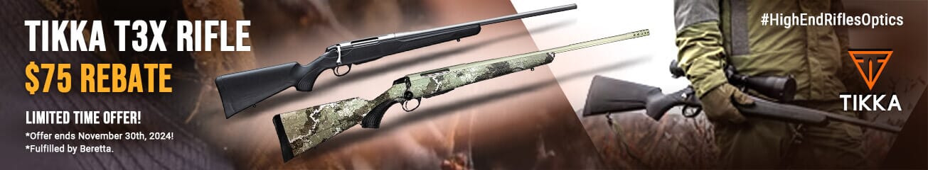 Tikka T3x Rifle $75 Rebate!