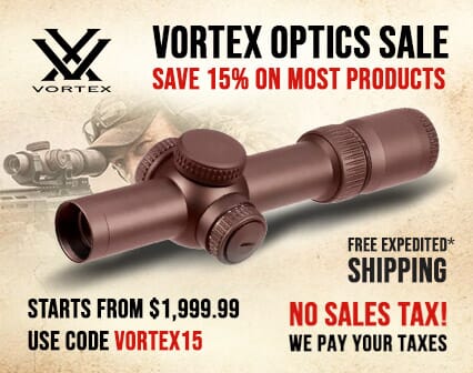 15% OFF Vortex Optics - Use Code VORTEX15