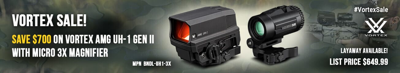 Vortex AMG UH-1 Gen II Holographic Sight w/Micro 3x Magnifier