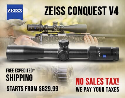 Save $400 Zeiss Conquest V4 Rifle Scopes