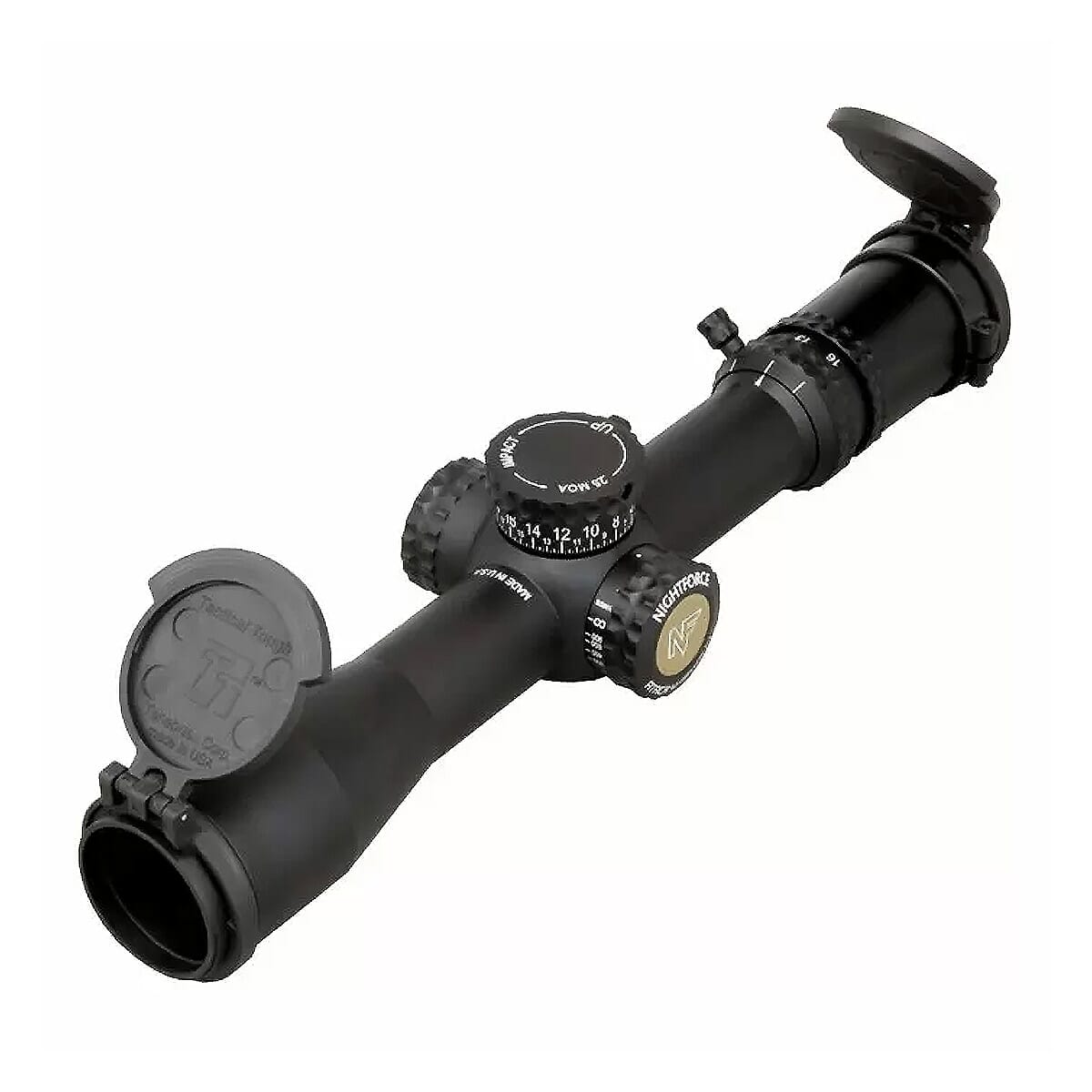 Nightforce ATACR 4-16x42mm F1 ZS .25 MOA Illum PTL MOA-XT Black Riflescope w/Flip Up Covers C647