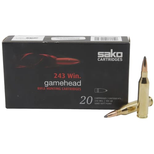Sako Gamehead .243 Win 100gr Ammunition Box of 20 C615113ESA10XBX