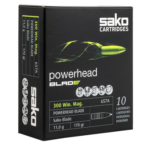 Sako Powerhead Blade .300 Win Mag 170gr Lead Free Ammunition Box of 10 C633657ASB10XBX