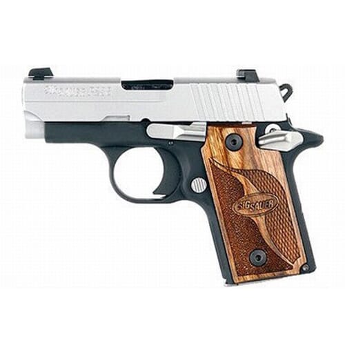 Sig Sauer P938 SAS, Two-Tone, Dehorning, SLITE Night Sights, Brown ...