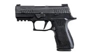 Sig Sauer P320 9mm 3.6" X-Series Blk Striker X-Ray 3 W/Ns Plate Mod Poly X Grip (2) 15rd Steel Mag Rail Pistol 320XC-9-BXR3-R2
