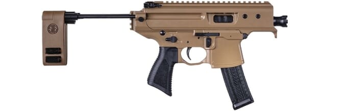 Sig Sauer SIG MPX, 9mm, Pistol, 3.5in, Pdw, Coy, Semi, Pcb, (1 
