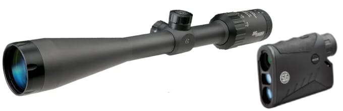 Sig Sauer WHISKEY3 4-12x40mm Quadplex Riflescope w/ KILO1000 Laser Rangefinder SOW34202HVP