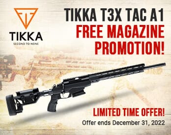 FREE Magazine with Tikka T3x TAC A1 Rifle!