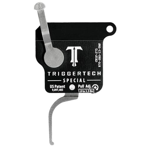 TriggerTech Rem 700 Clone Special Curved Clean SS/Blk Single Stage Trigger R70-SBS-13-TNC