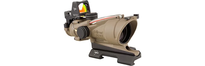 Trijicon 4x32 ACOG Red Crosshair Reticle w/ 3.25 MOA RMR Type