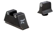 Trijicon Bright & Tough Night Sight Suppressor Set White Front/Rear with Green Lamps for Glock Models 17, 17L, 19, 22-28, 31-35, and 37-39 GL201-C-600649 600649