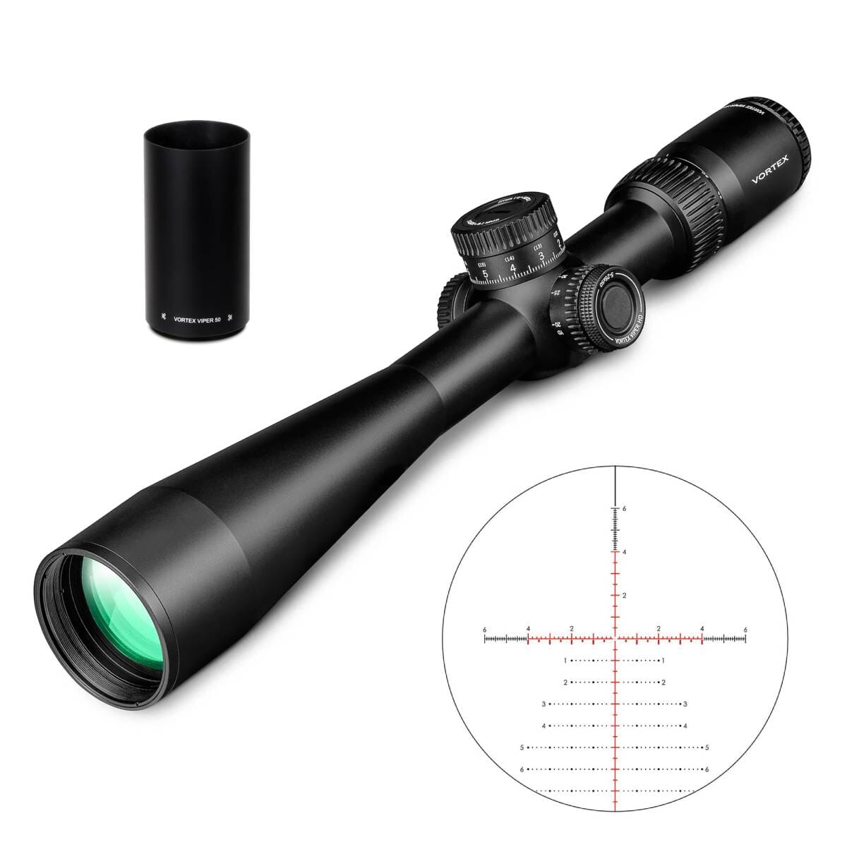 Vortex Viper HD 5-25x50mm FFP VMR-4 MRAD Riflescope VPR