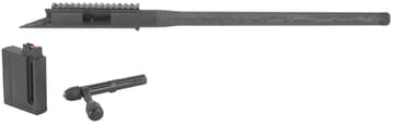 Vudoo Gun Works V-22 360 Gen 3 Kukri Contour 18" Threaded Graphite Black Carbon Barreled Action w/Bolt, Scope Base & (1) 10rd Poly Mag CBA-22LR-G3-KUK20T-GB